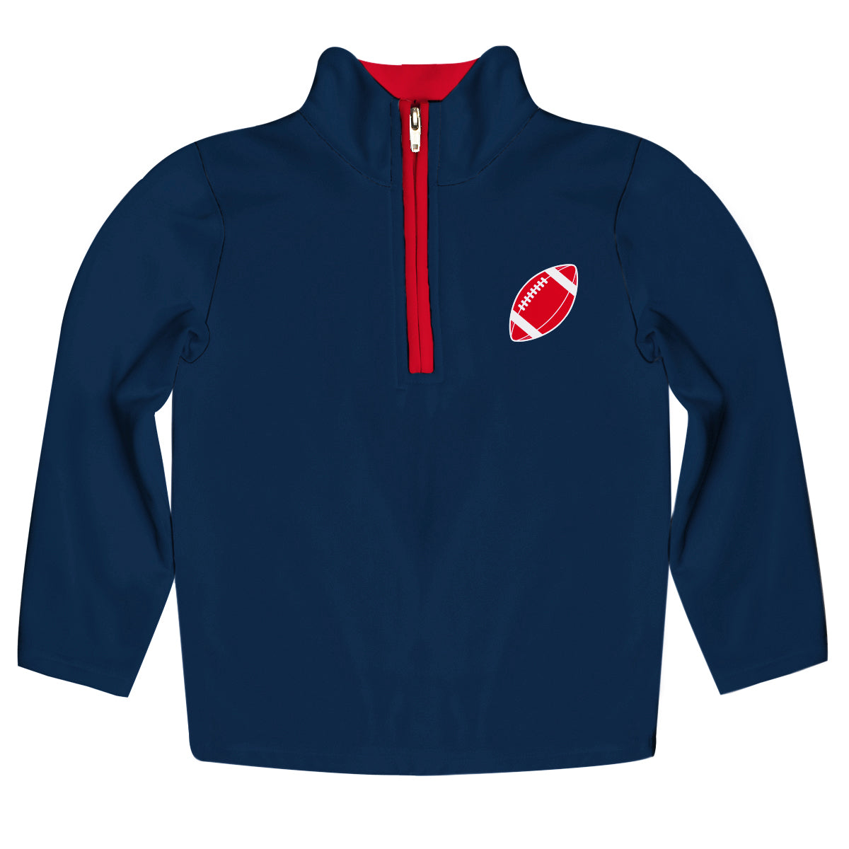 Football Navy Light Weight 1/4 Zip Pullover
