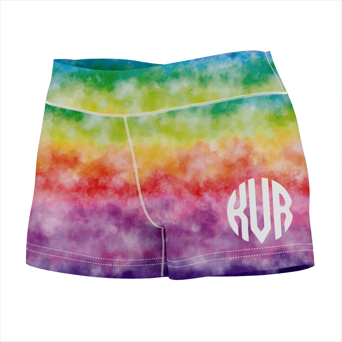 Personalized Monogram Rainbow Colors Shorties