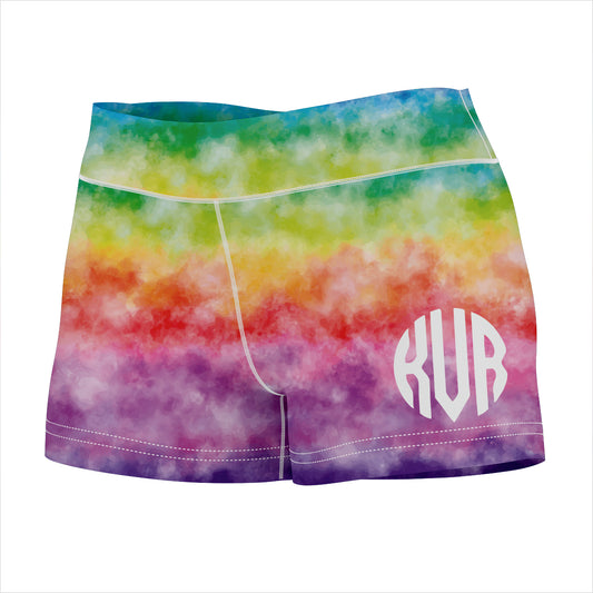 Personalized Monogram Rainbow Colors Shorties