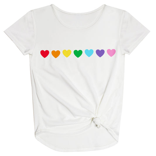 Love White Knot Top