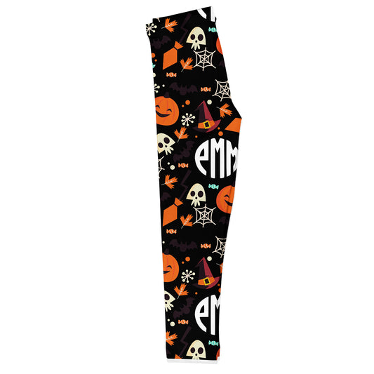 Girls black halloween elements with monogram - Wimziy&Co.