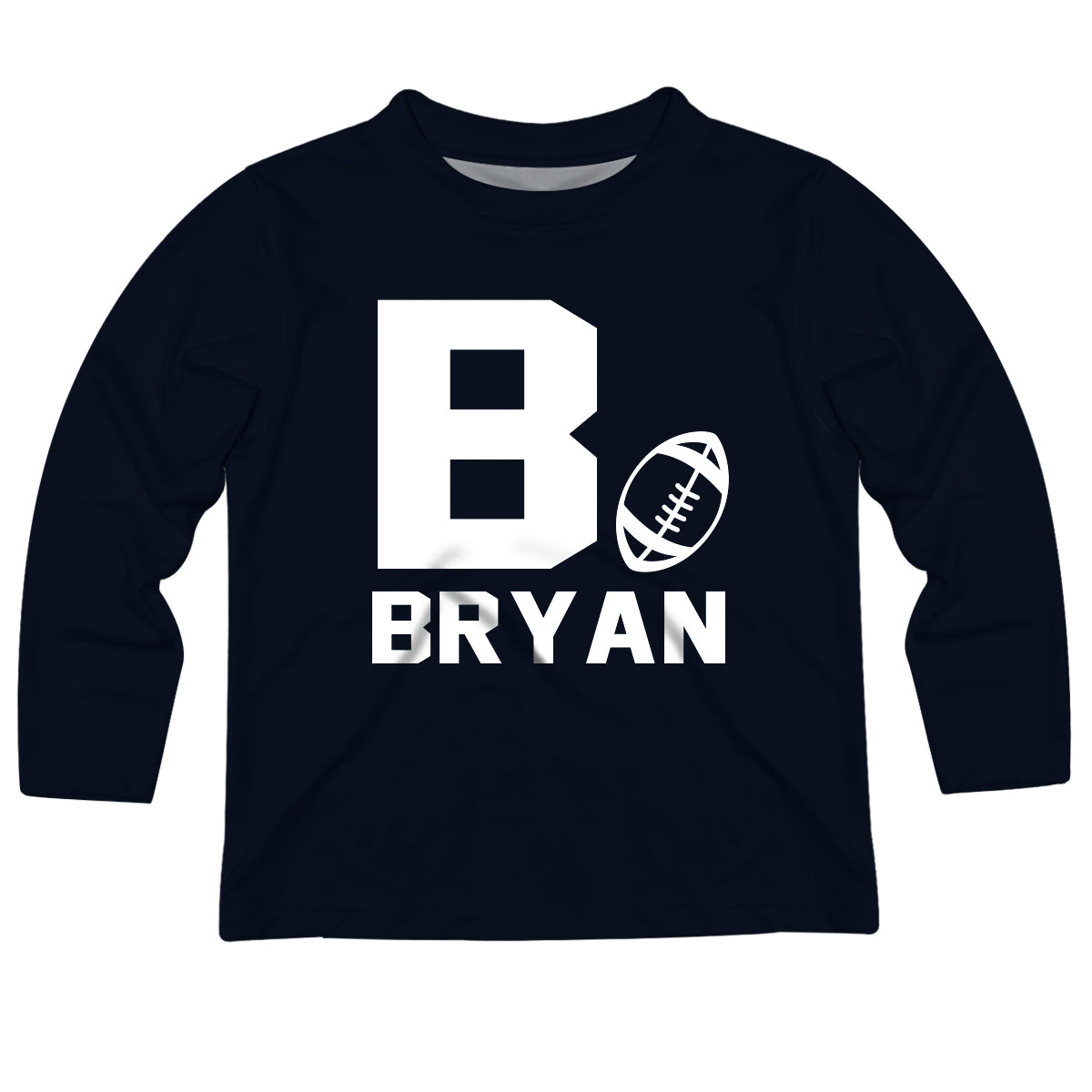 Boys black football tee shirt with name - Wimziy&Co.