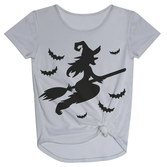 Girls white and black witches blouse - Wimziy&Co.