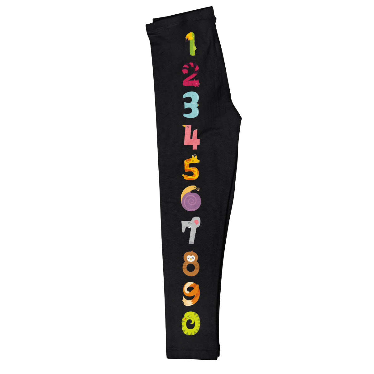 Animals Numbers Black Leggings - Wimziy&Co.