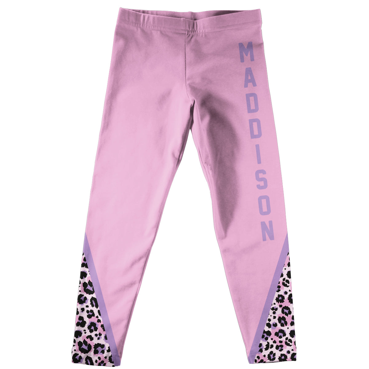 Animal Print Name Pink Leggings - Wimziy&Co.