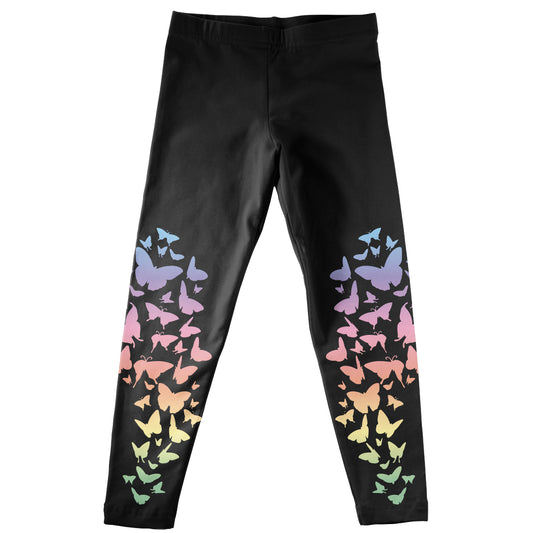 Butterflies Black Leggings - Wimziy&Co.
