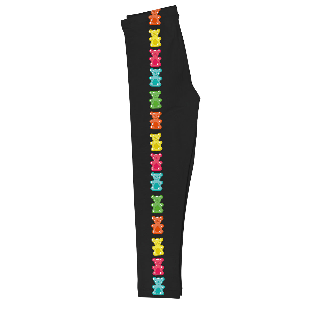Gummy Bears Stripe Black Leggings - Wimziy&Co.