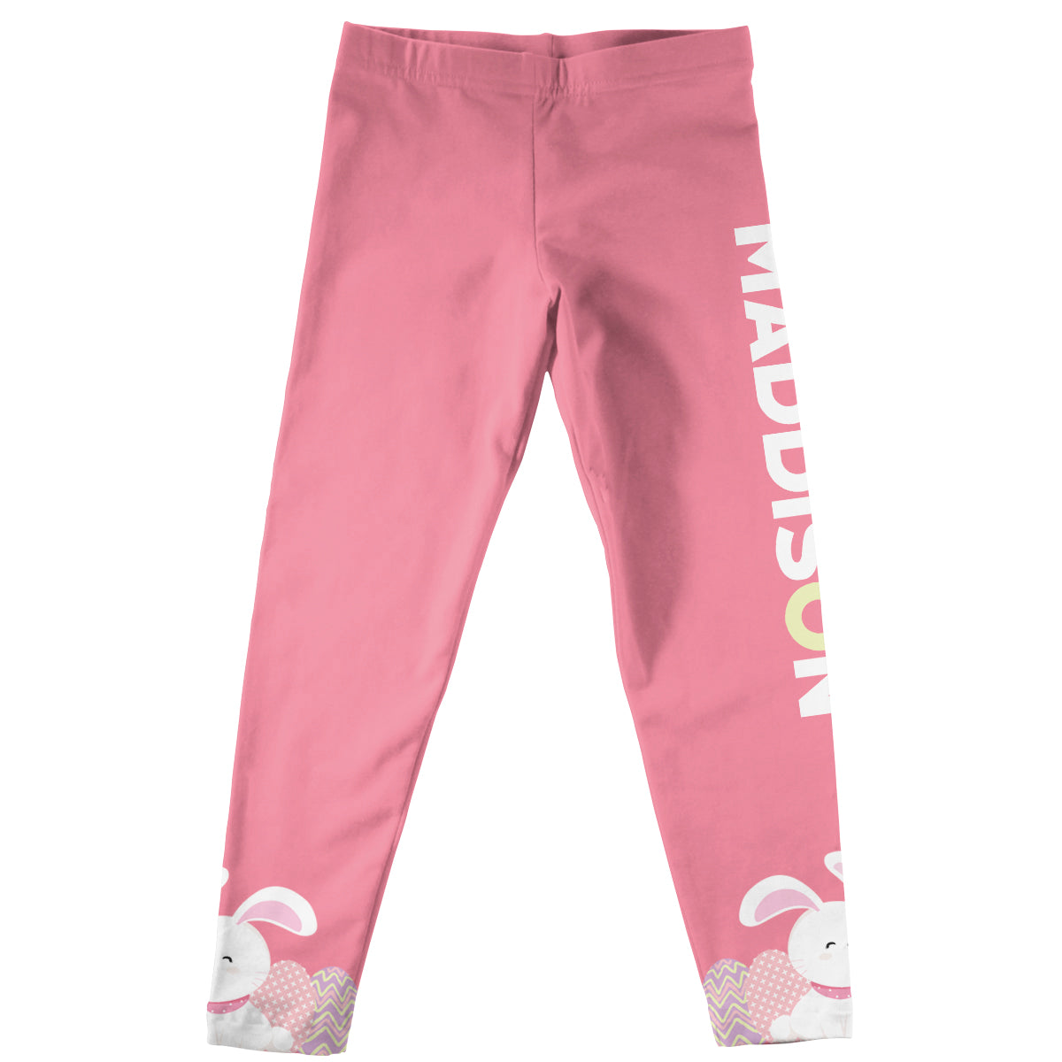 Bunny Name Coral Leggings - Wimziy&Co.