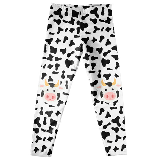 Cow Print Black Leggings - Wimziy&Co.