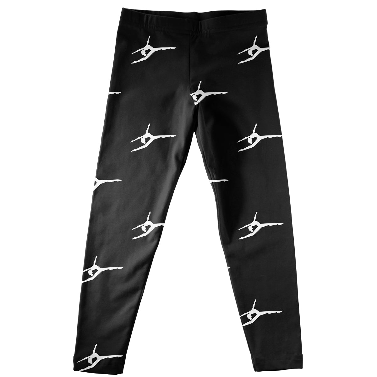 Black and white dance girls leggings with name - Wimziy&Co.