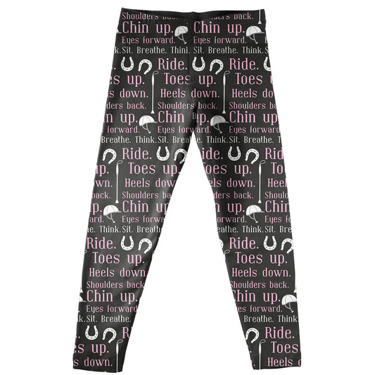 Equestrian girls black leggings - Wimziy&Co.