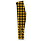 Girls yellow buffalo plaid explore leggings - Wimziy&Co.