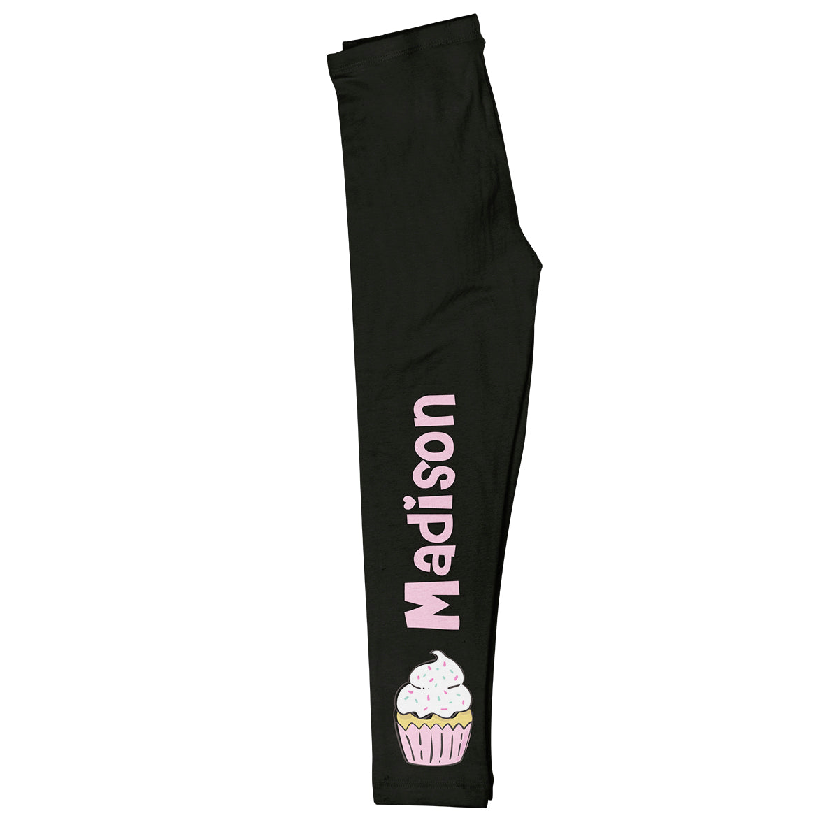 Food Cupcake Name Black Leggings - Wimziy&Co.