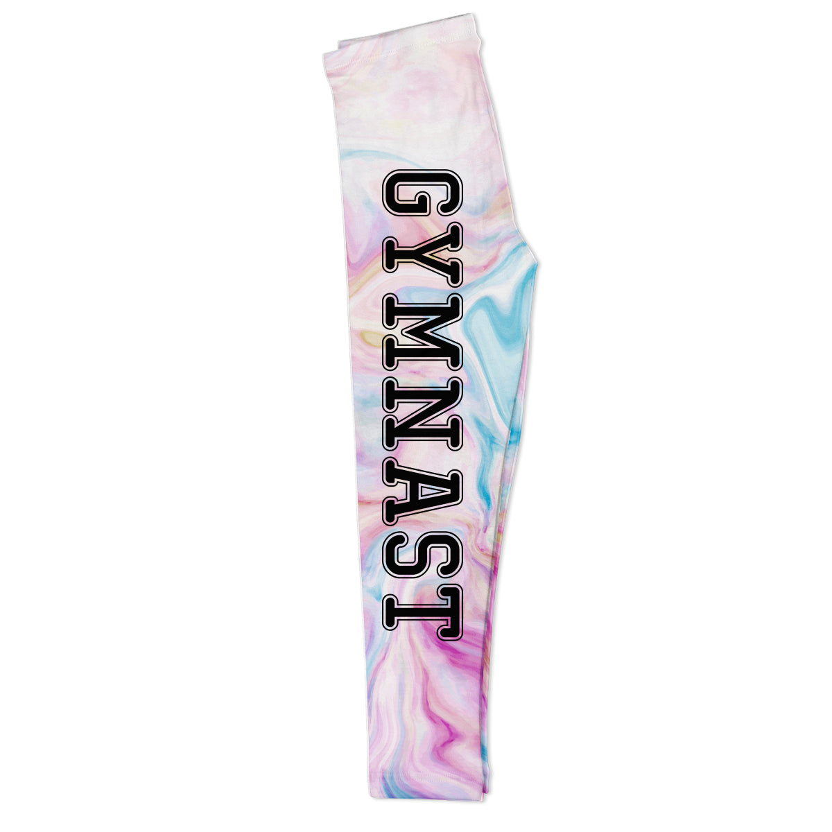 White marble gymnast girls leggings - Wimziy&Co.