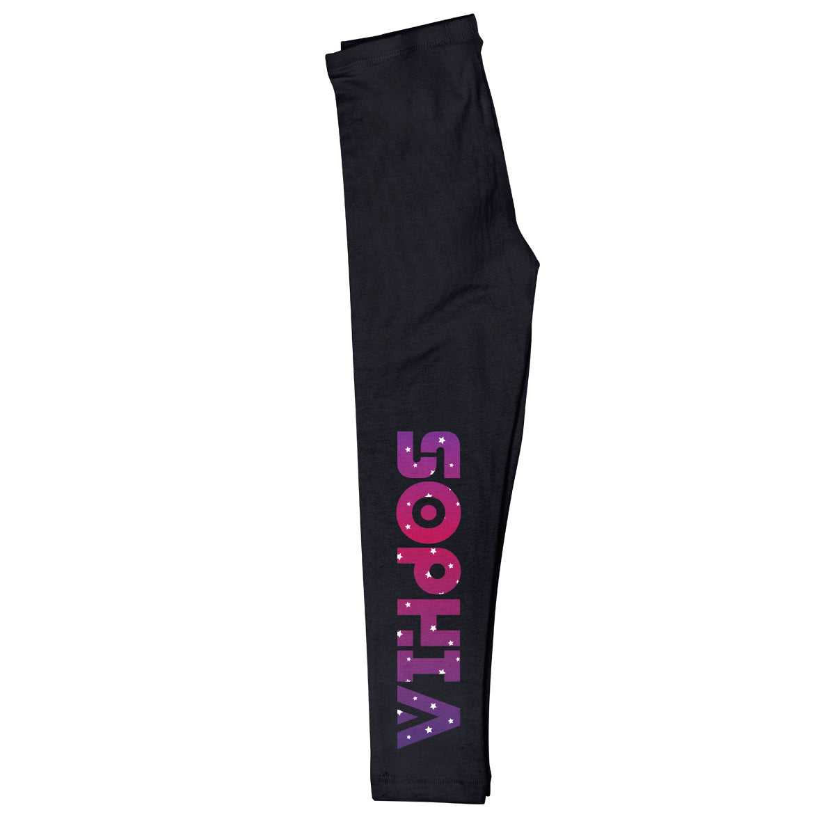 Galactic Stars Name Black Leggings - Wimziy&Co.