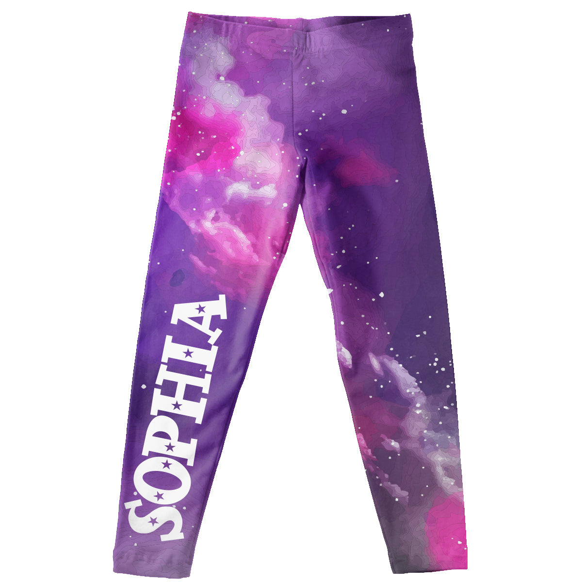 Galaxy Name Purple Leggings - Wimziy&Co.