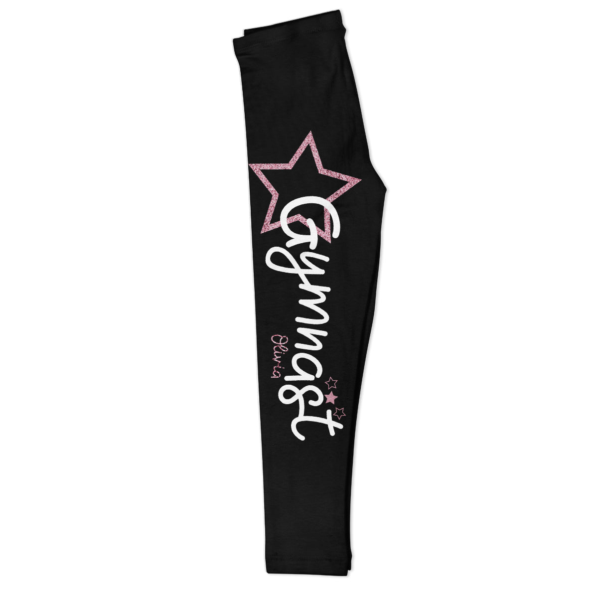 Gymnast Name Black Leggings - Wimziy&Co.