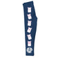 Navy and white llamas girls leggings with monogram - Wimziy&Co.