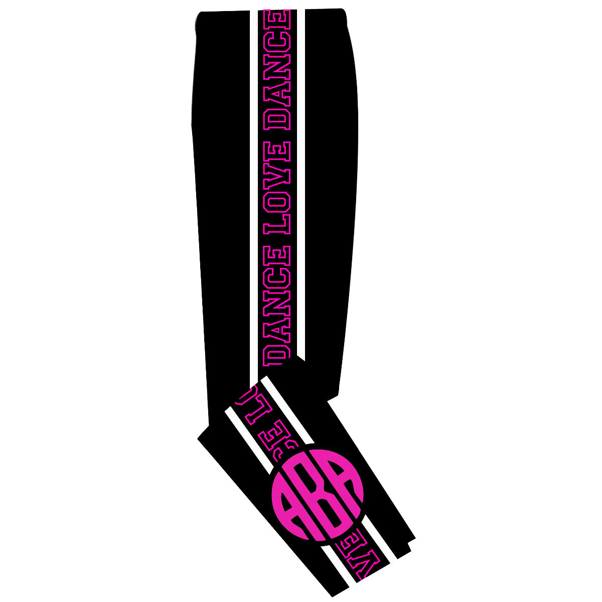 Love Dance Black and Pink Leggings - Wimziy&Co.