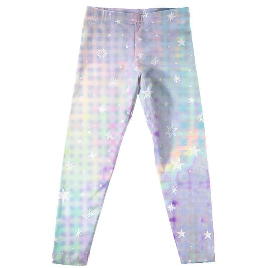 Stars Print Purple Leggings - Wimziy&Co.