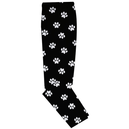 Paw Print Black Leggings - Wimziy&Co.