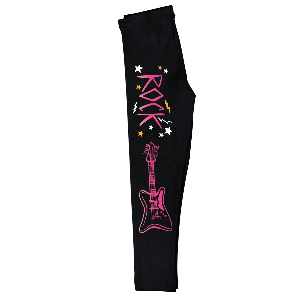 Rock Guitar Black Leggings - Wimziy&Co.