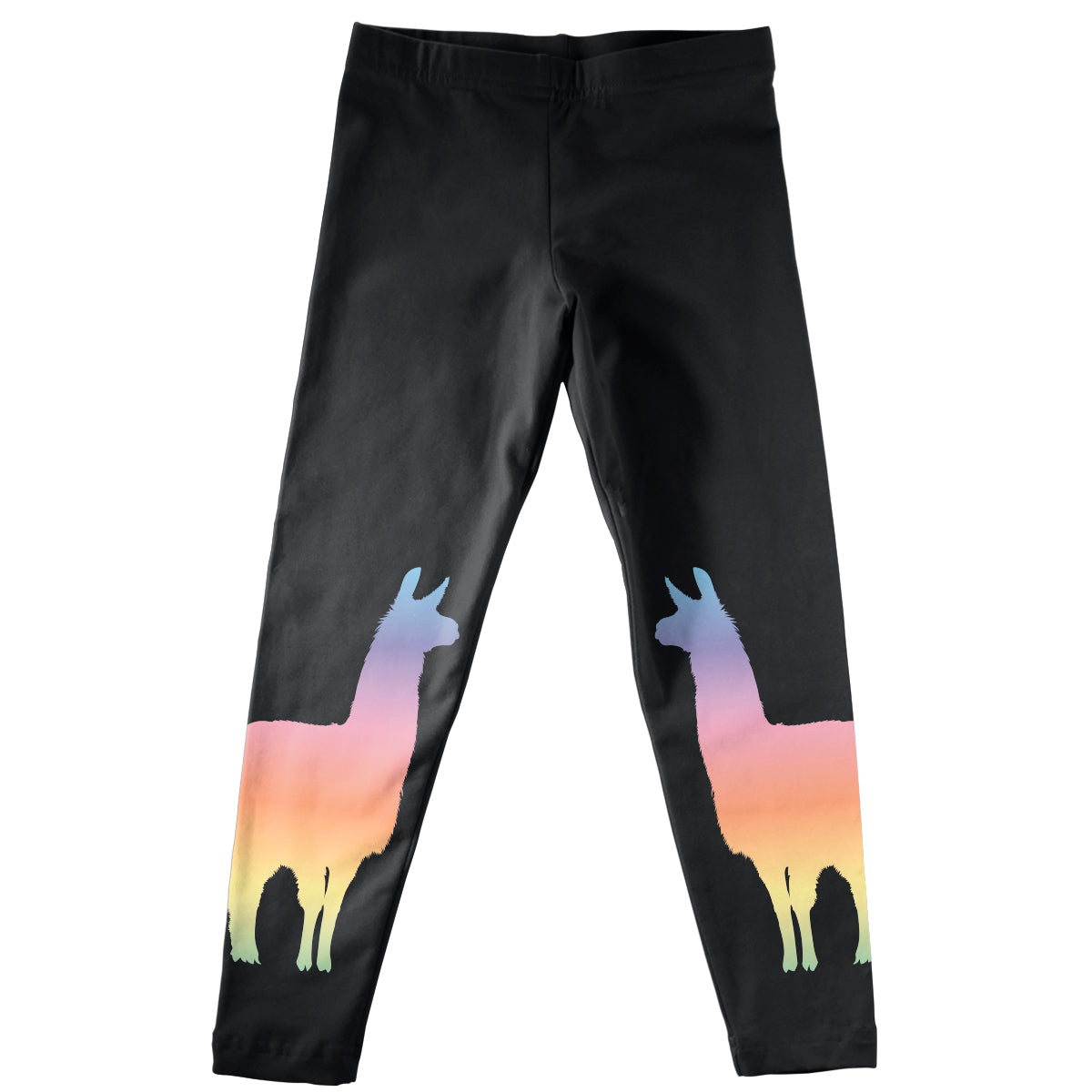 Pink and multicolor llamas girls leggings - Wimziy&Co.