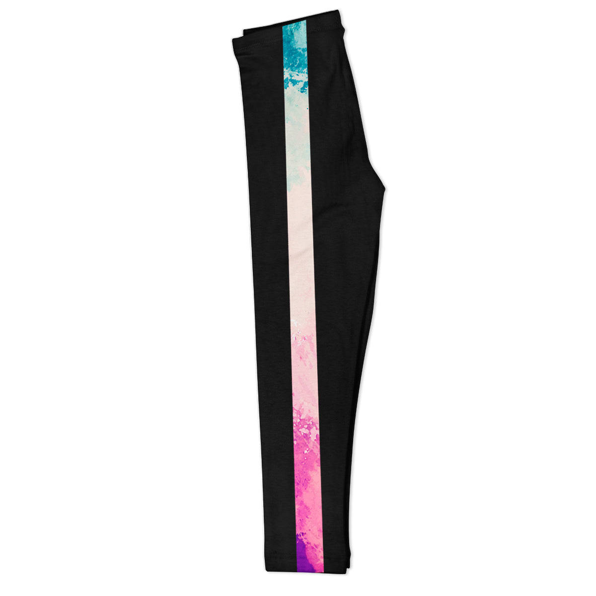 Stripe Colors Black Leggings - Wimziy&Co.