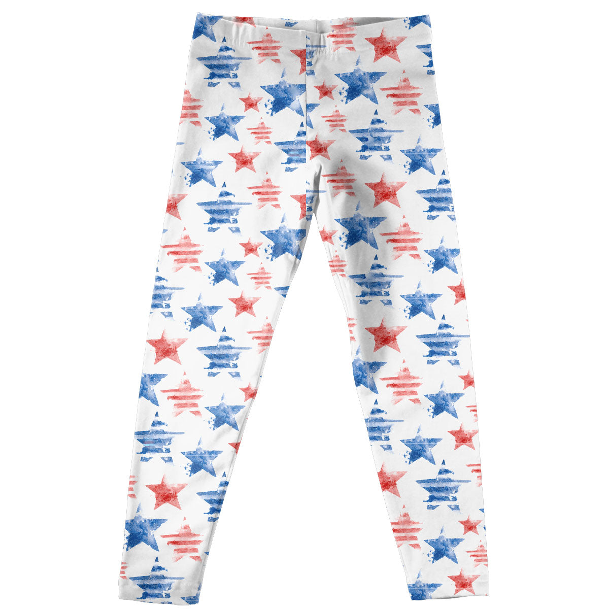 Stars Print White Leggings - Wimziy&Co.