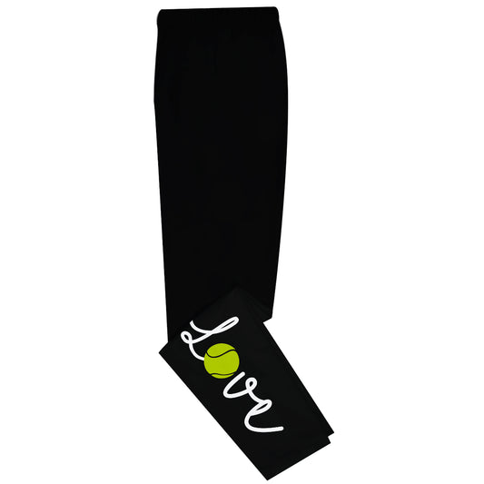 Love Tennis Black Leggings - Wimziy&Co.