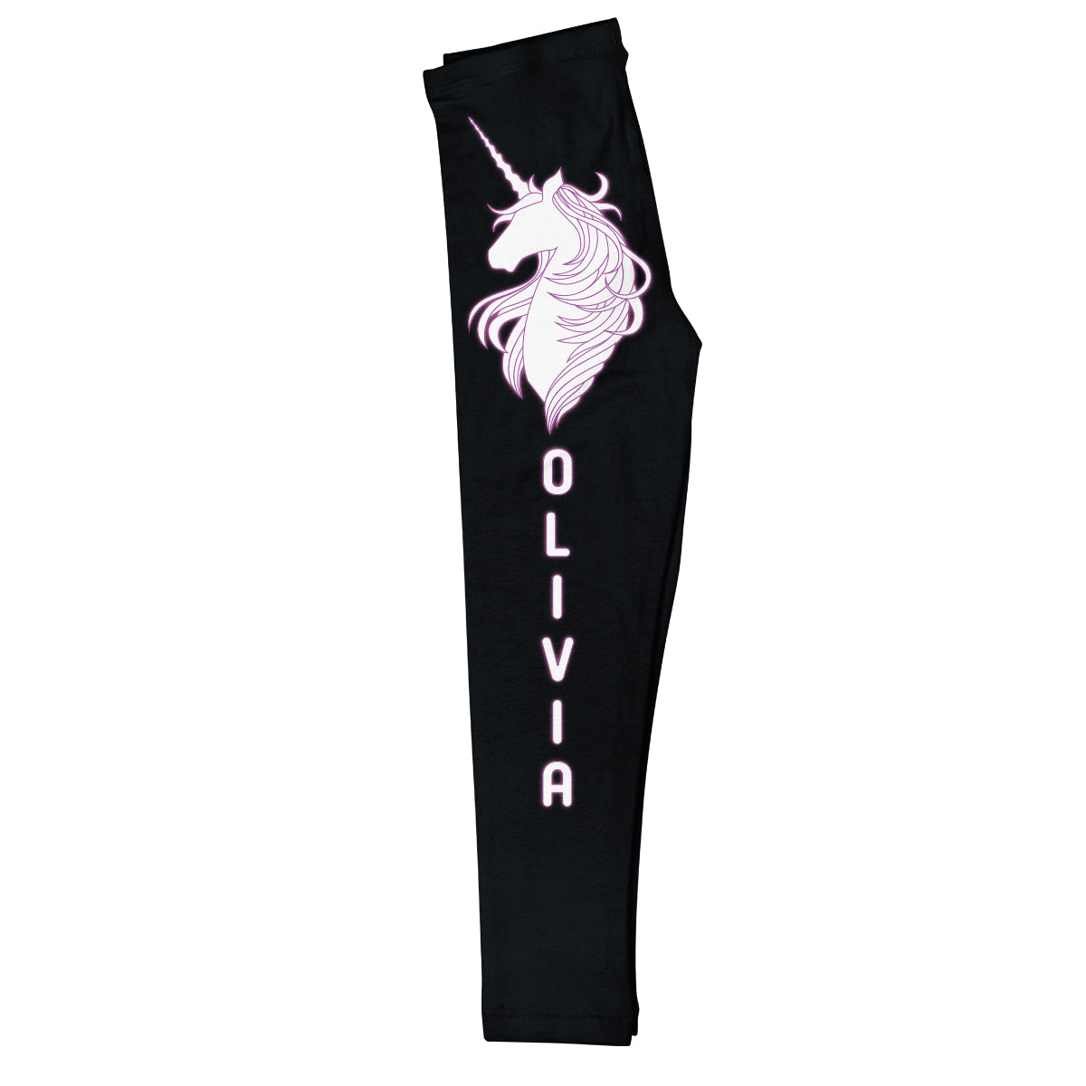 Unicorn Name Black Leggings - Wimziy&Co.