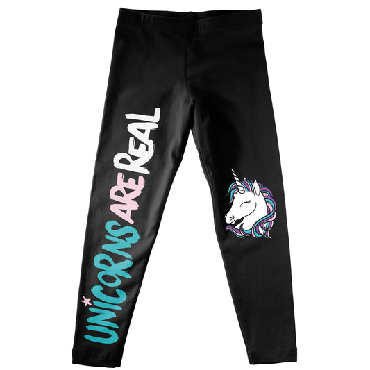 Unicorn Are Real Black Leggings - Wimziy&Co.