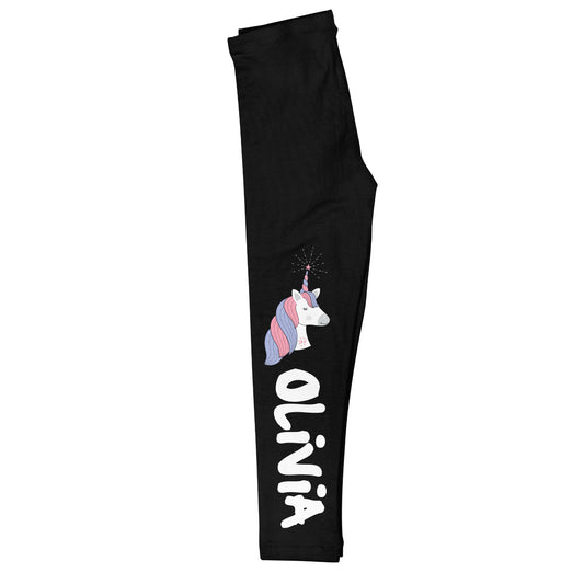 Unicorn Name Black Leggings - Wimziy&Co.