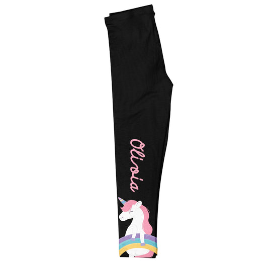 Unicorn Name Black Leggings - Wimziy&Co.