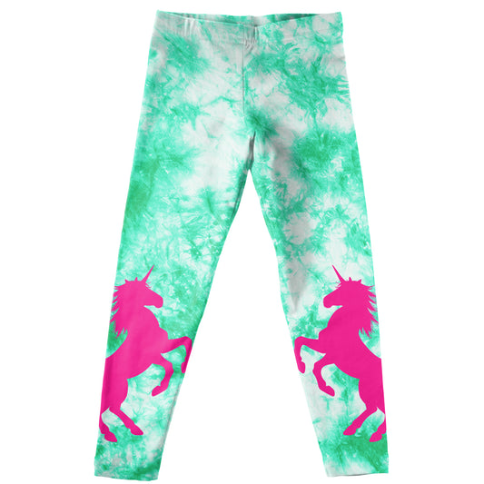 Unicorns White And Green Leggings - Wimziy&Co.