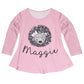 Hedgehog Name Pink Long Sleeve Laurie Top - Wimziy&Co.