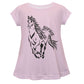 Light pink long sleeve blouse with horse - Wimziy&Co.