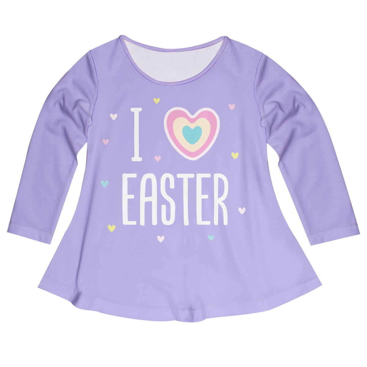 I Easter Purple Long Sleeve Laurie Top - Wimziy&Co.