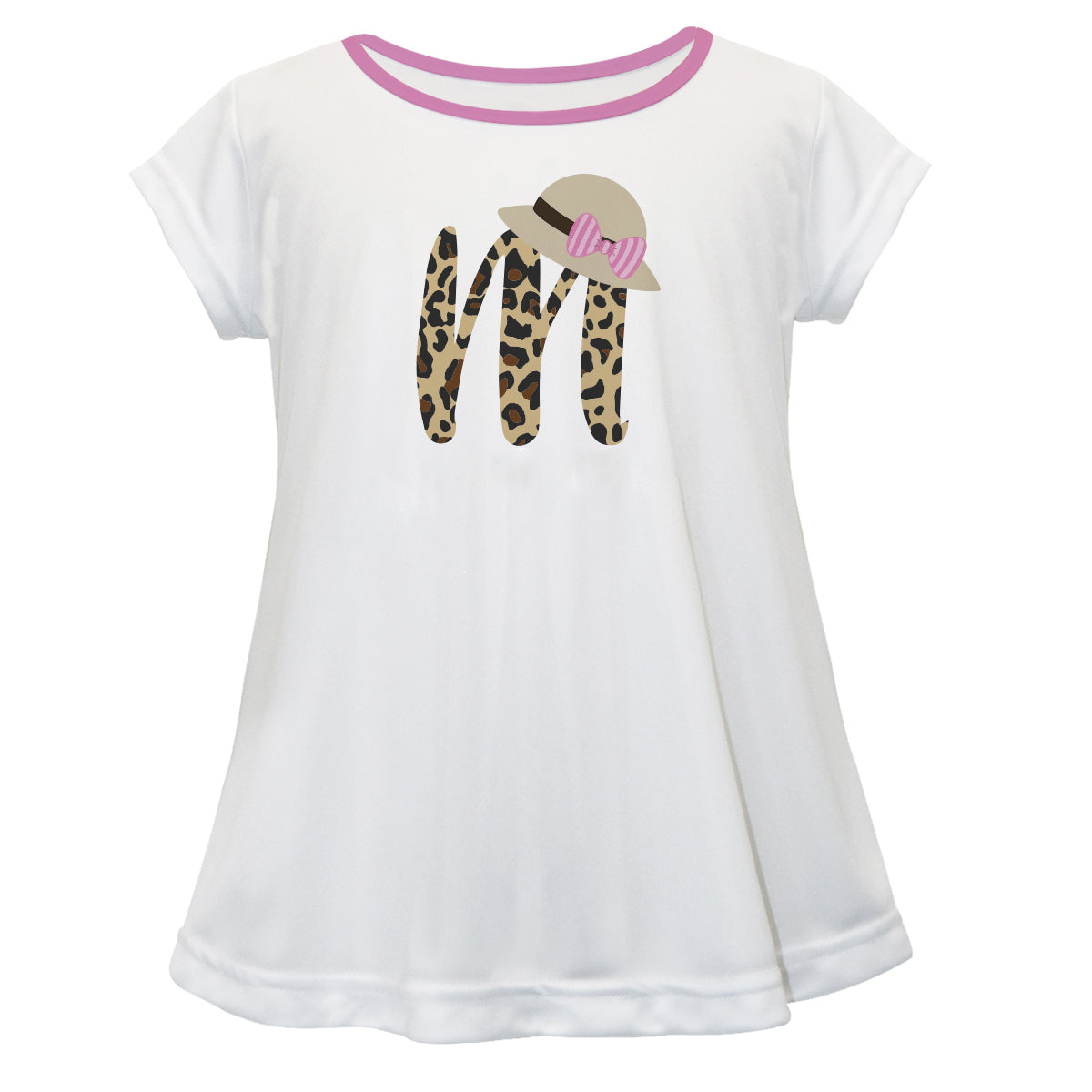 Safari Initial and Name White Short  Sleeve Laurie Top - Wimziy&Co.