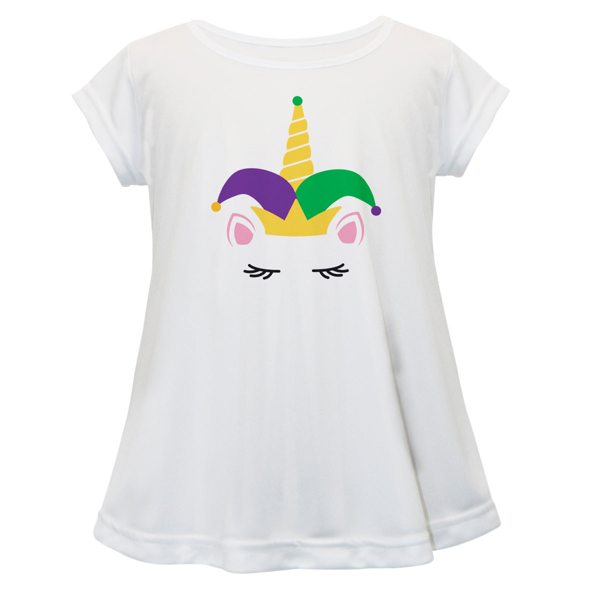 Unicorn Name White Short Sleeve Laurie Top - Wimziy&Co.