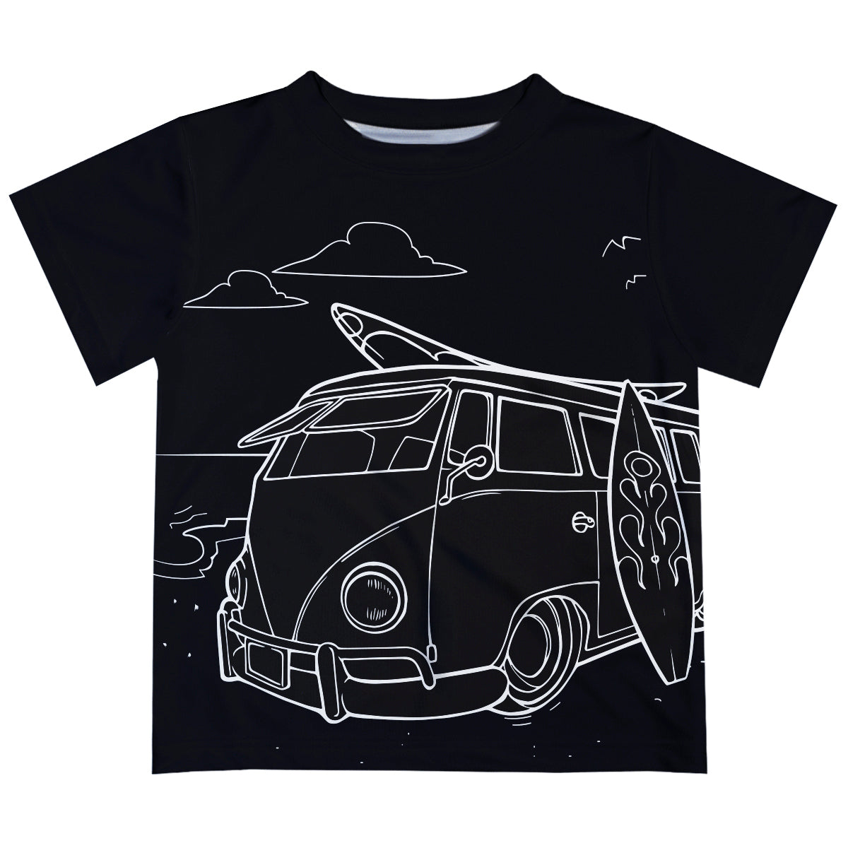 Combi Black Short Sleeve Tee Shirt - Wimziy&Co.