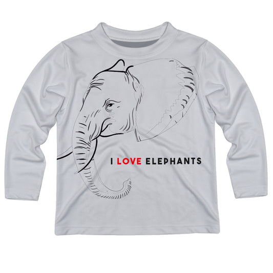 Love Elephant White Long Sleeve BoysTee Shirt - Wimziy&Co.