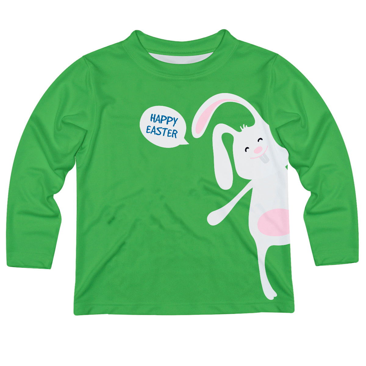 Happy Easter Name Green Long Sleeve  Tee Shirt - Wimziy&Co.