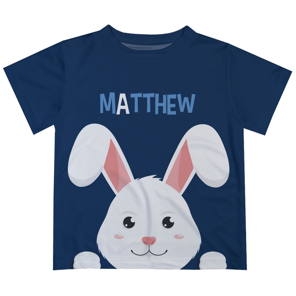 Happy Bunny Name Navy Short Sleeve Tee Shirt - Wimziy&Co.