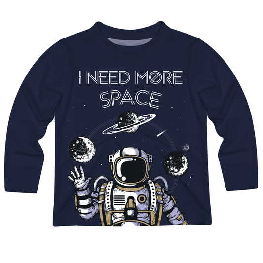 I Need More Space Navy Long Sleeve Tee Shirt - Wimziy&Co.