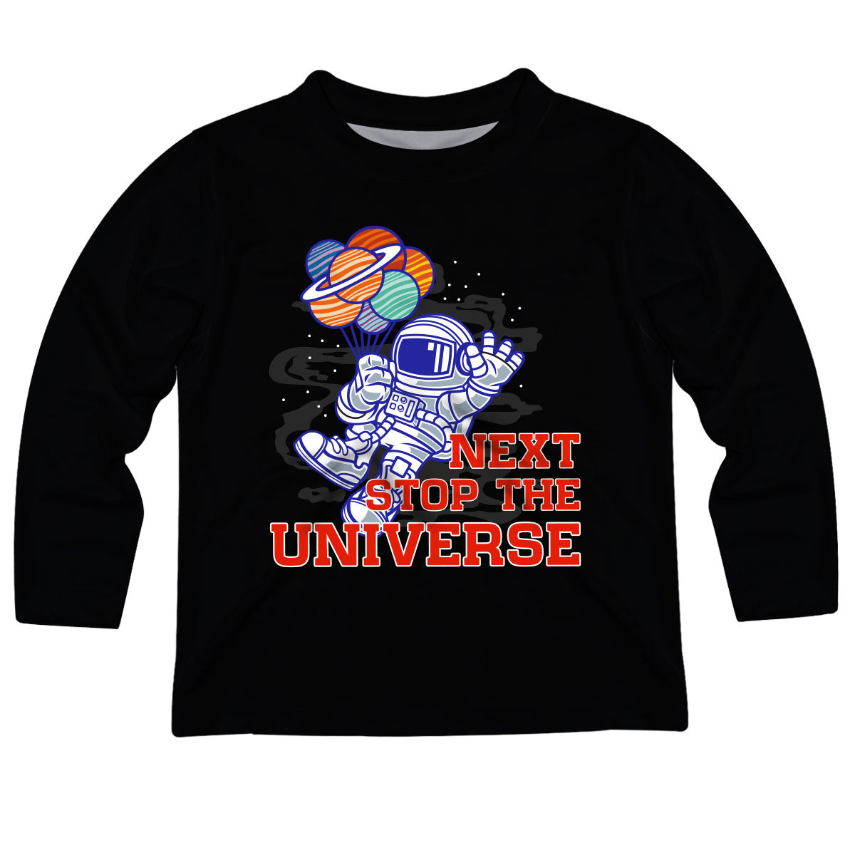 Next Stop Black and Navy Long Sleeve Tee Shirt - Wimziy&Co.