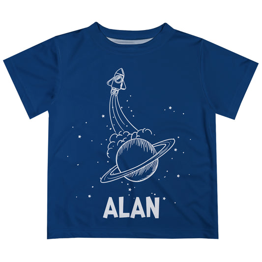 Space Name Navy Short Sleeve Tee Shirt - Wimziy&Co.