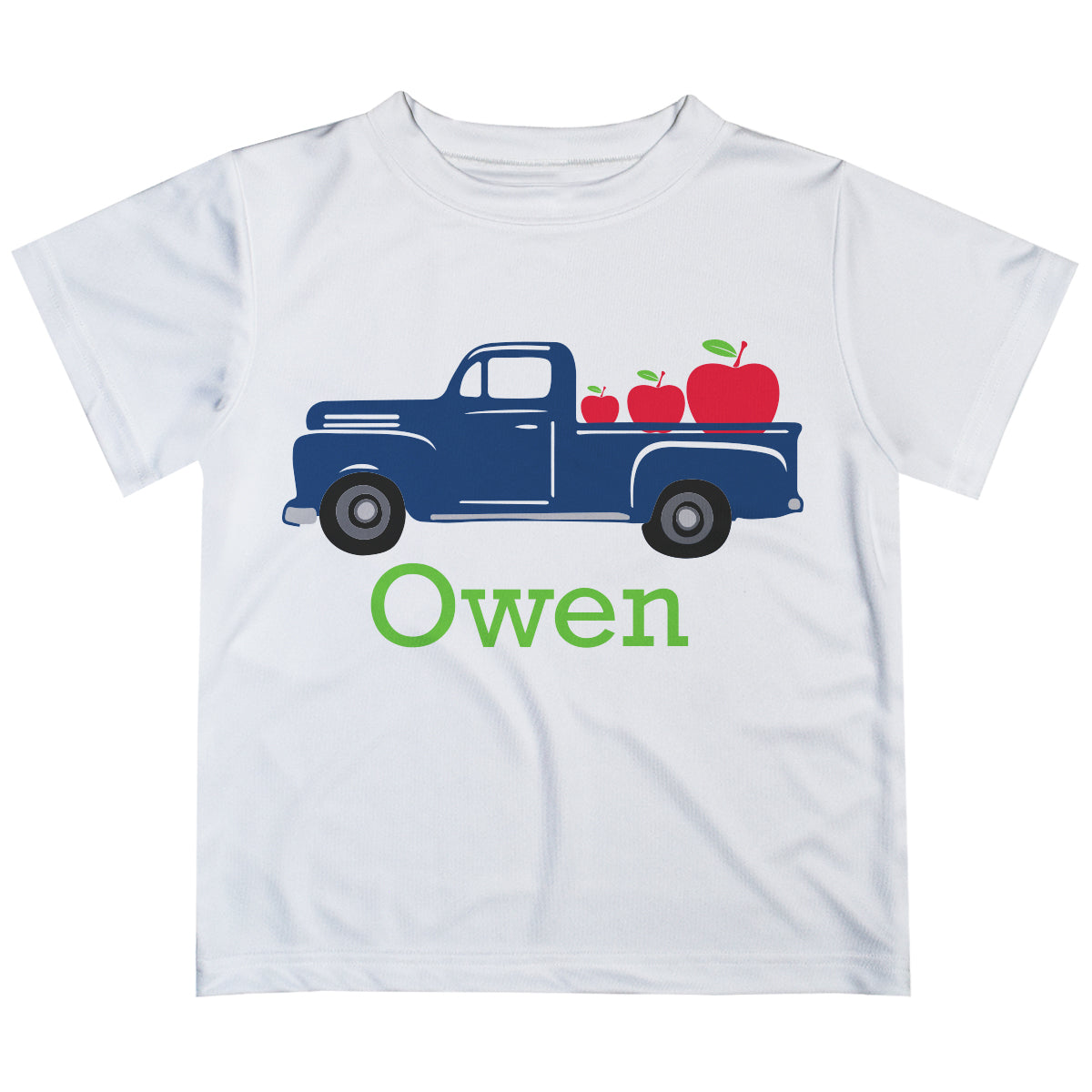 Truck Name White Short Sleeve Tee Shirt - Wimziy&Co.