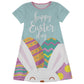 Happy Easter Day Light Blue Short Sleeve A Line Dress - Wimziy&Co.