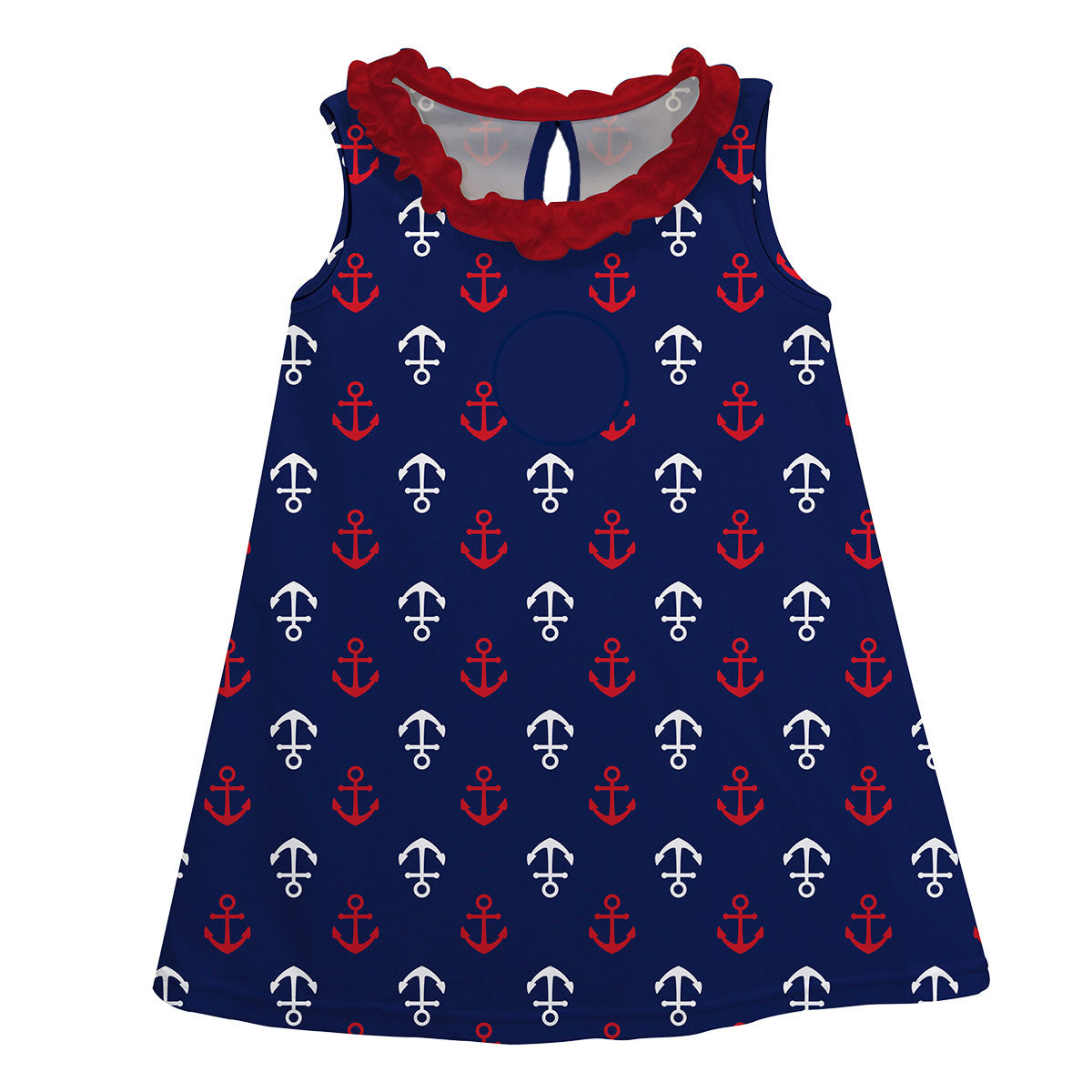 Anchor Navy A Line Dress - Wimziy&Co.